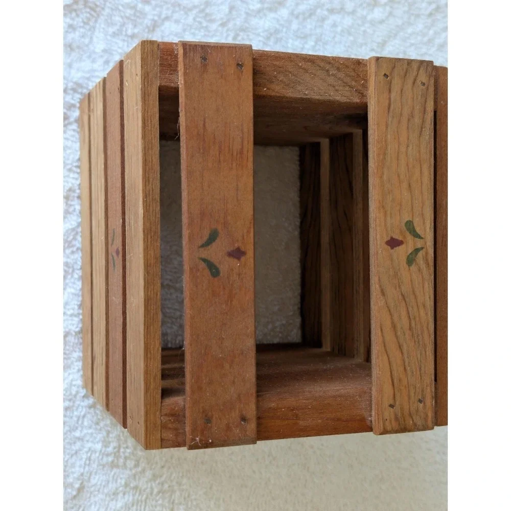 Country Wooden Tissue Box Cover Rustic Farmhouse Cottage Core Sheep Stencil